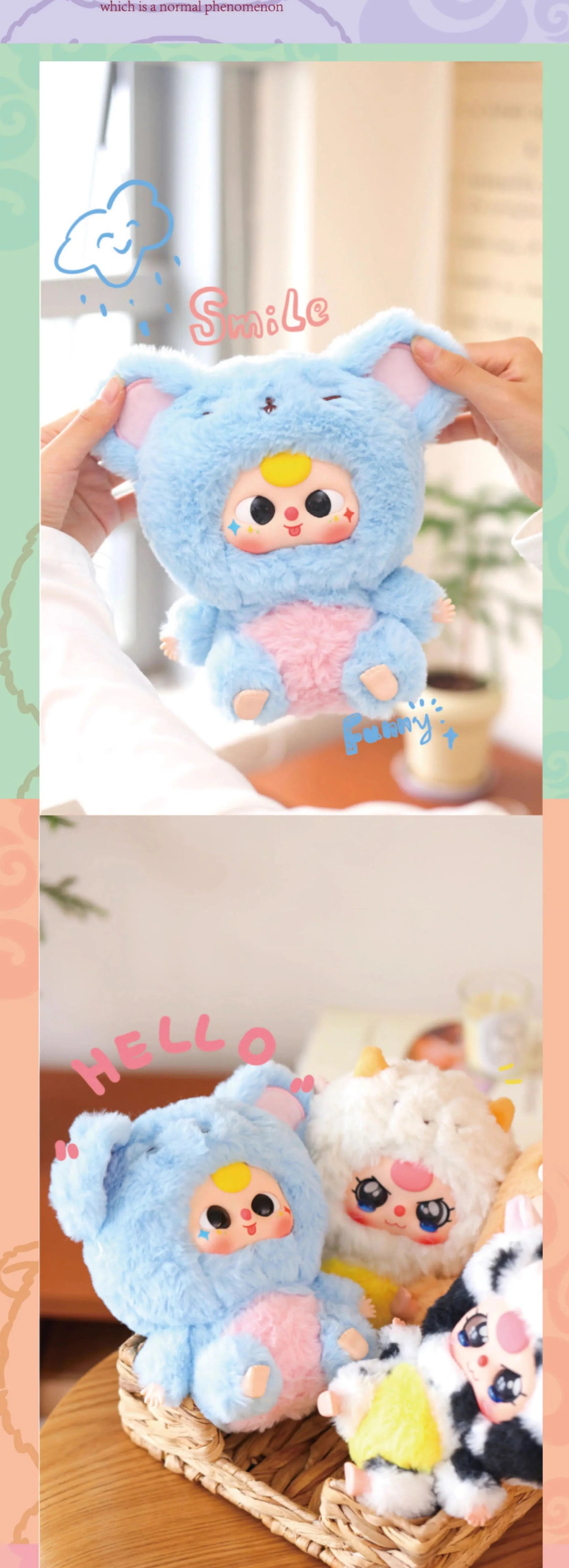 Baby Three Twelve Zodiac Plush Series Blind Box